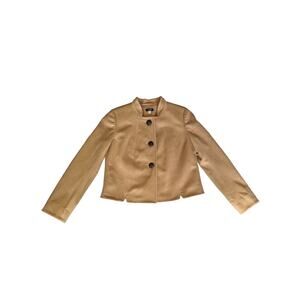 J. Crew Camel Tan Blazer ONE OF A KIND Wool RARE Sample Jacket Coat Workwear 10